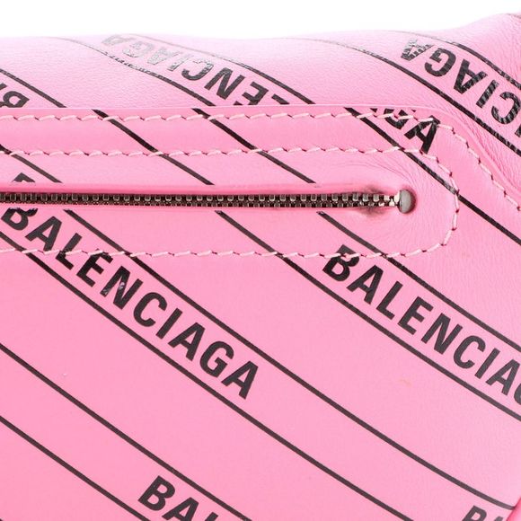 Balenciaga Souvenir Belt Bag Printed Leather XXS Pink - Picture 8 of 9